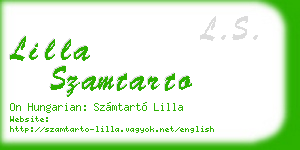 lilla szamtarto business card